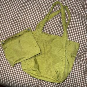 BAGGU mini cloud Green Tote Bag